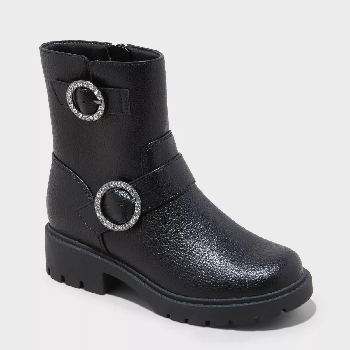 Kids' Perry Buckle Boots - art class™ Black | Target