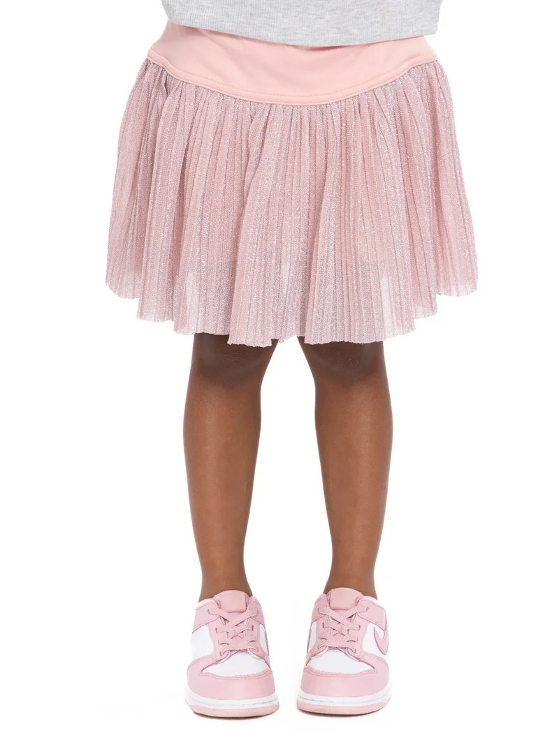 Wonder Nation Toddler Girls Pull-On Skirt with Shorts, Sizes 12M-5T | Walmart (US)