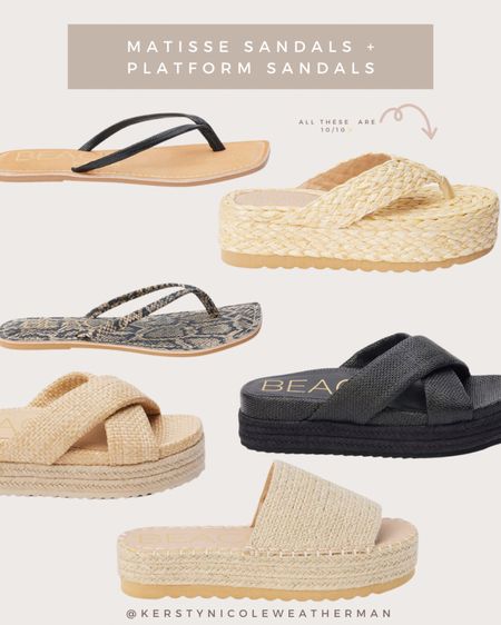 Platform sandals 
Sandals for summer 

#LTKSeasonal #LTKShoeCrush #LTKSummerSales