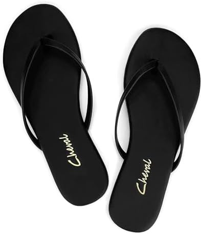 Flat Leather Flip Flops for Women, Comfortable Dressy Thong Sandals 2026 Summer Vacation Essentia... | Amazon (CA)