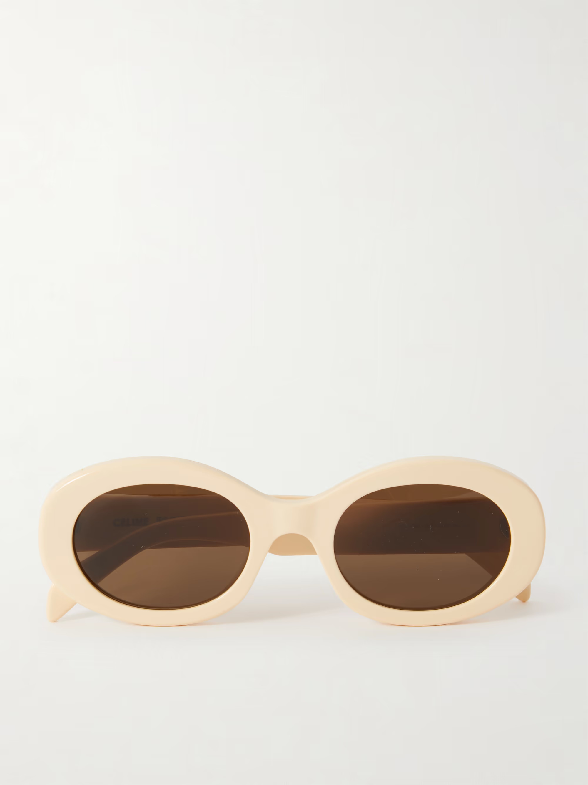 Triomphe oval-frame acetate sunglasses | NET-A-PORTER (US)