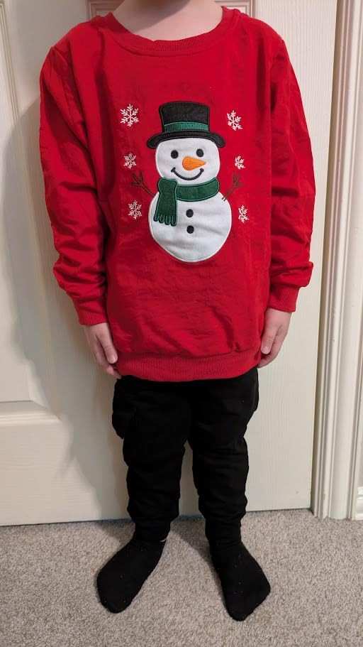 HILEELANG Kids Christmas Sweatshirts Cotton Holiday Tops 2–7 Years | Amazon (US)