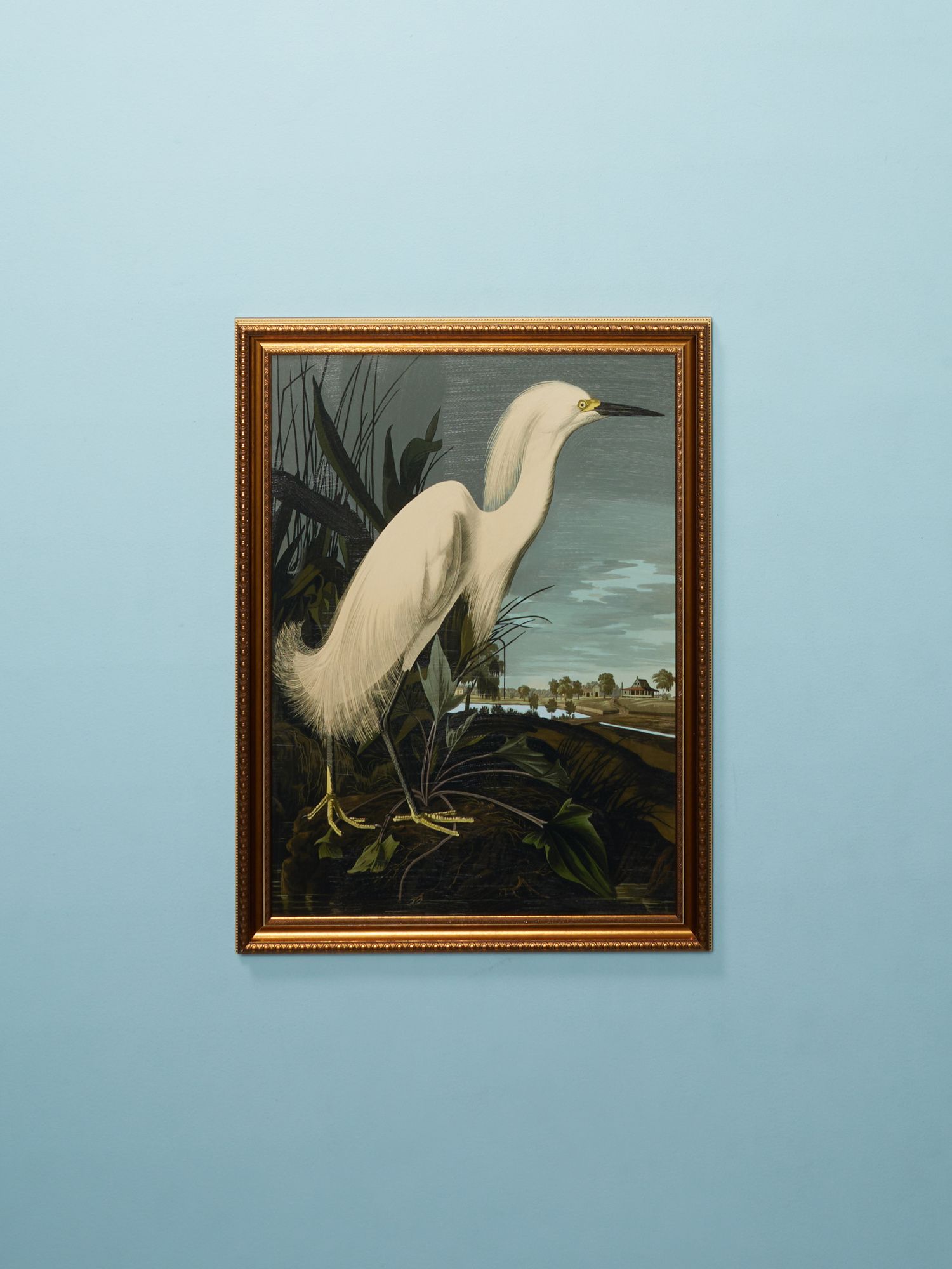 30x40 Snow Egret Framed Wall Art | HomeGoods