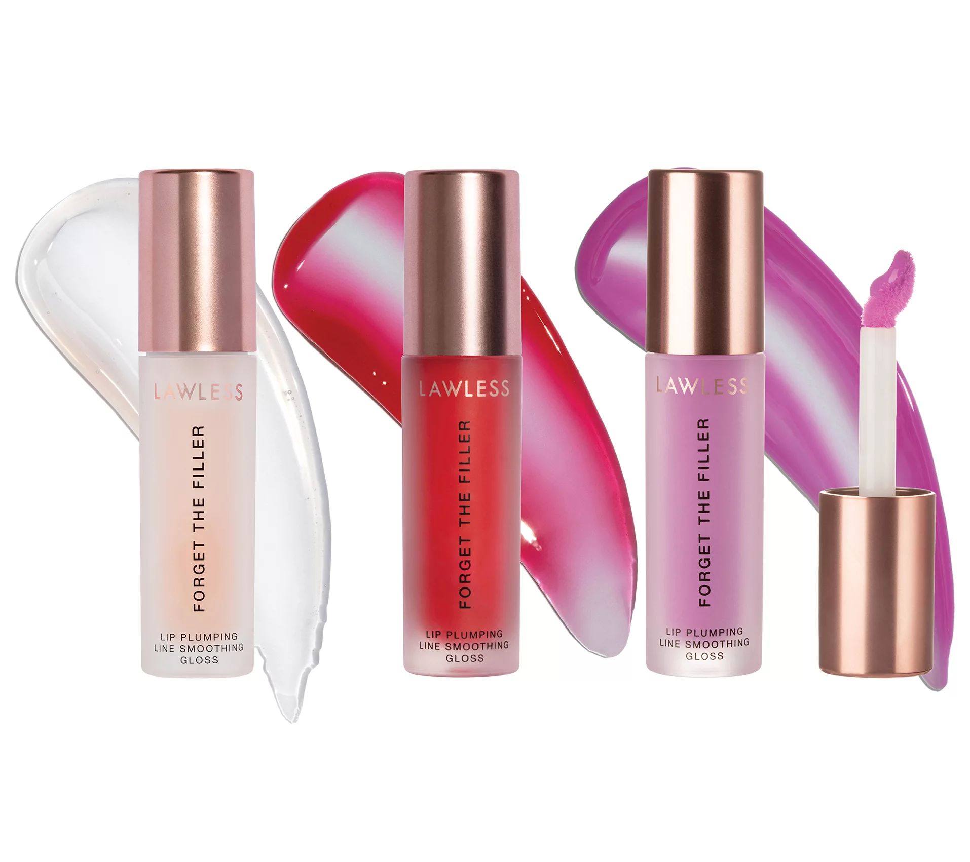 Lawless Beauty Forget the Filler Lip Plumping Trio | QVC