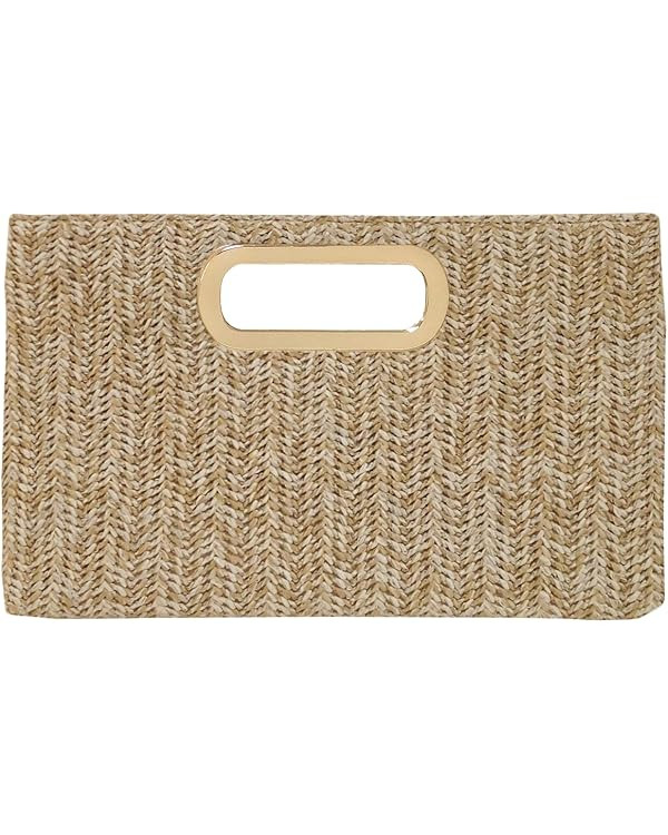 Top Handle Straw Clutch | Amazon (US)