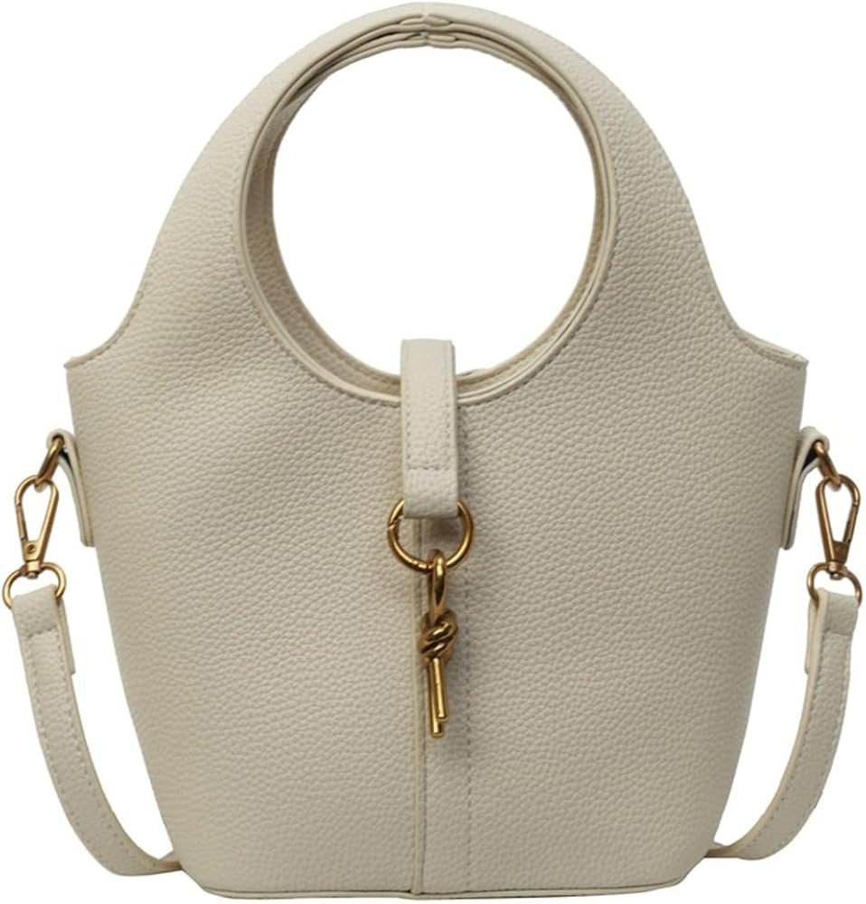 Women Bucket Bag PU Leather Hobo Bag Fashion Shoulder Crossbody Bag Vintage Tote Bag Small Handab... | Amazon (US)
