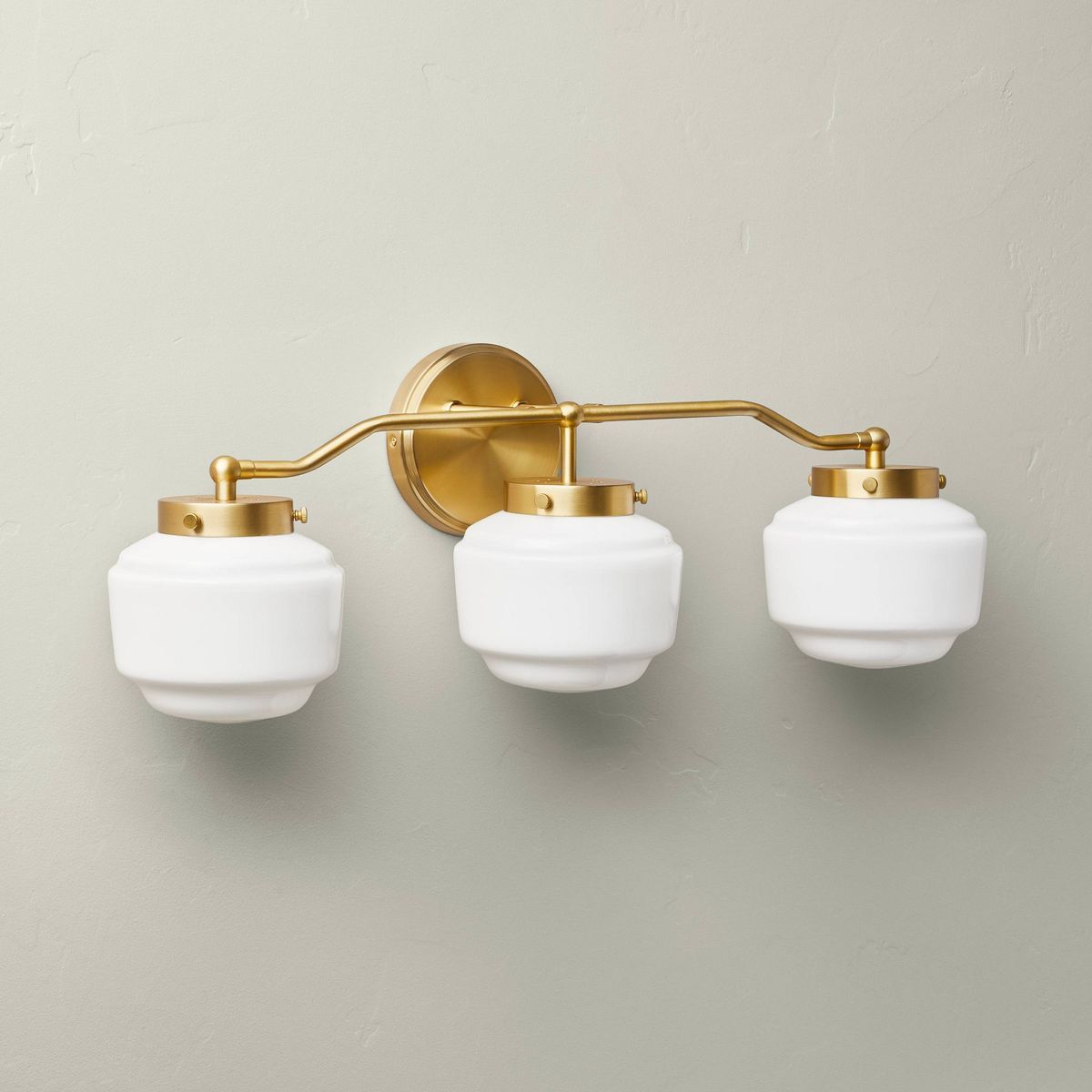 Milk Glass 3-Bulb Vanity Wall Sconce - Hearth & Hand™ with Magnolia | Target