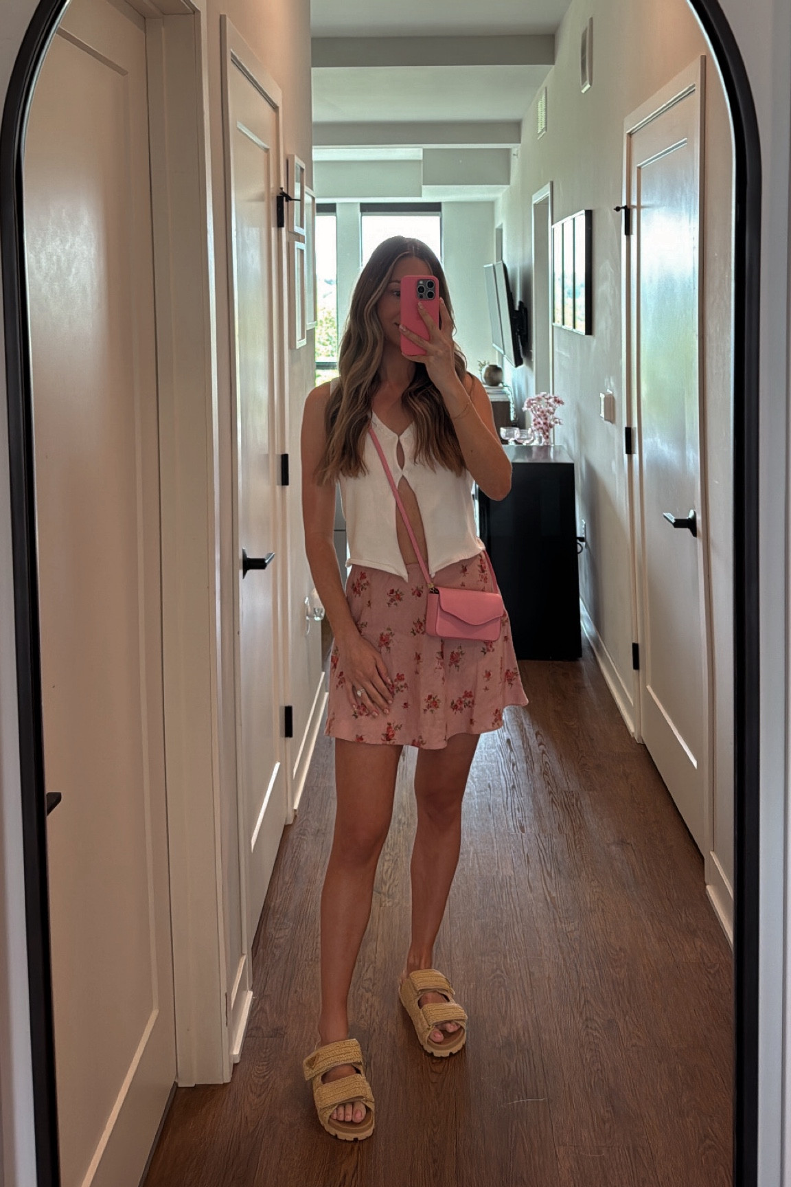 Saturday spring outfit! 
skirt is from reformation (size 2)


#LTKStyleTip #LTKFindsUnder50 #LTKFindsUnder100