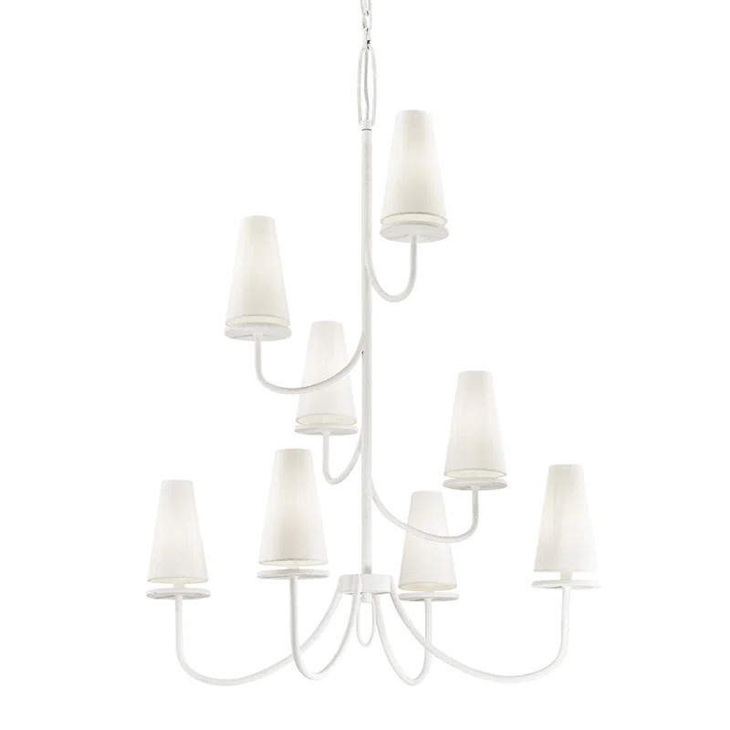 Beyer 8 - Light Shaded Tiered Chandelier | Wayfair North America