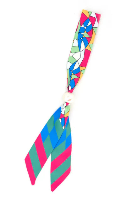 Now or Never Pearl Blue Scarf Necklace | The Willow Tree