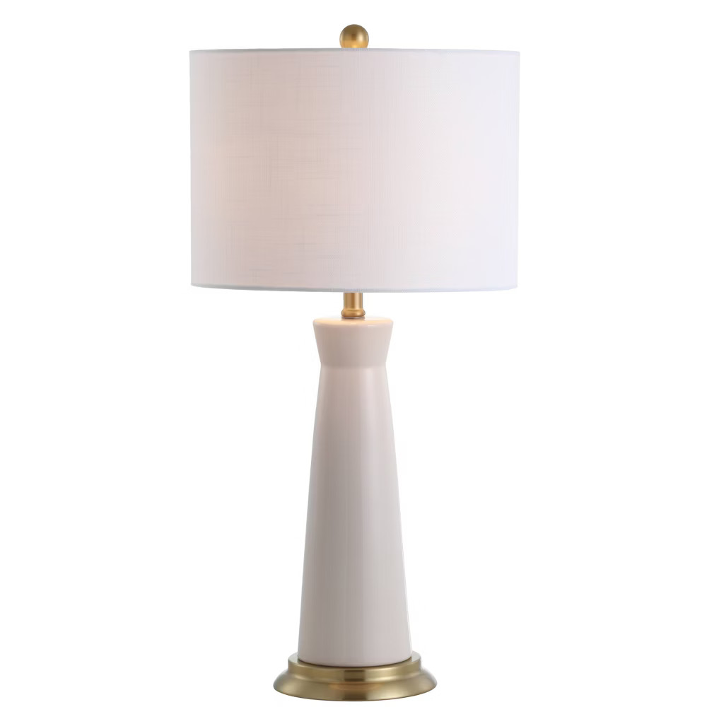29"" Ceramic Hartley Column Table Lamp (Includes LED Light Bulb) Pink - JONATHAN Y | Target