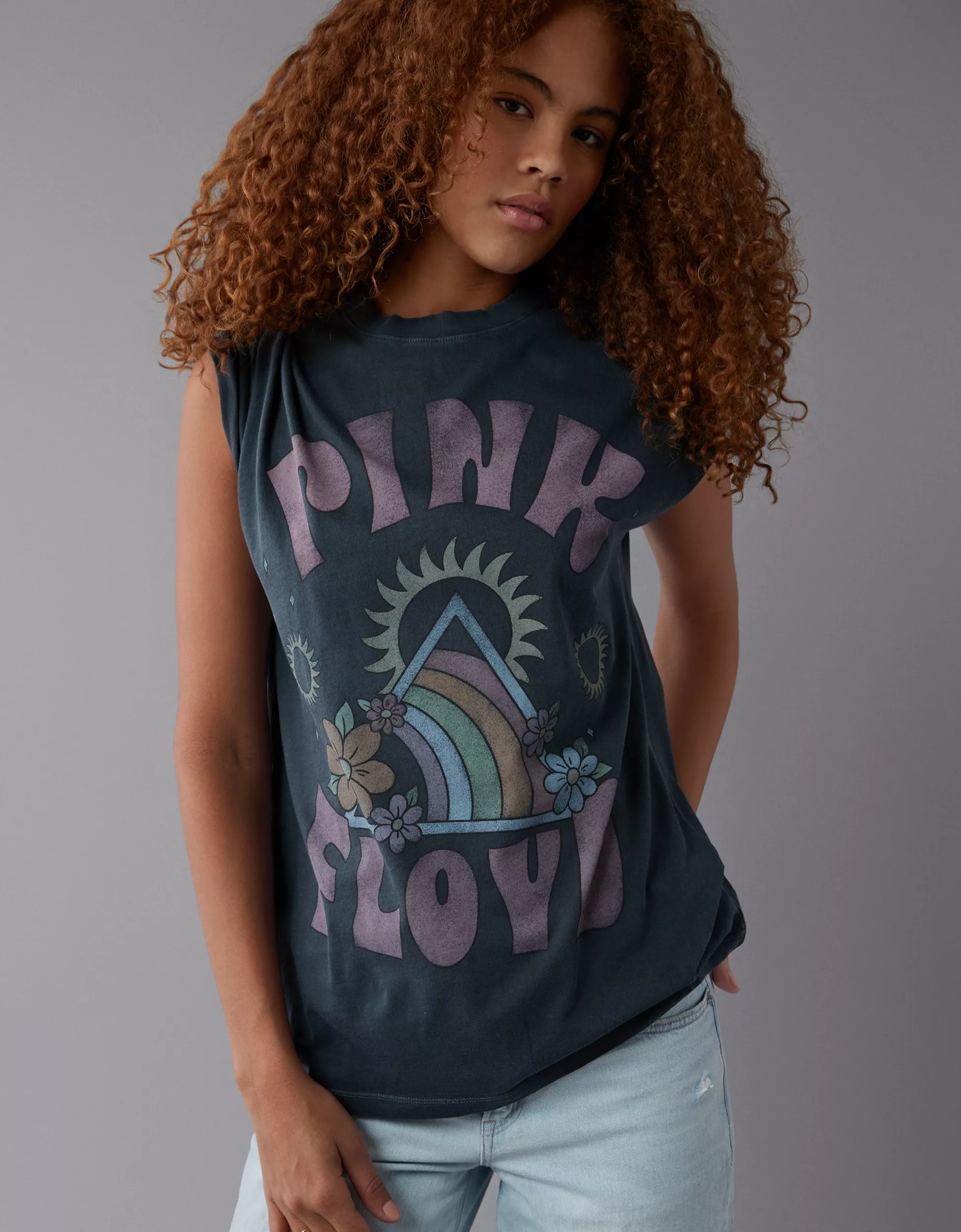 AE Oversized Pink Floyd Graphic Tee | American Eagle Outfitters (US & CA)