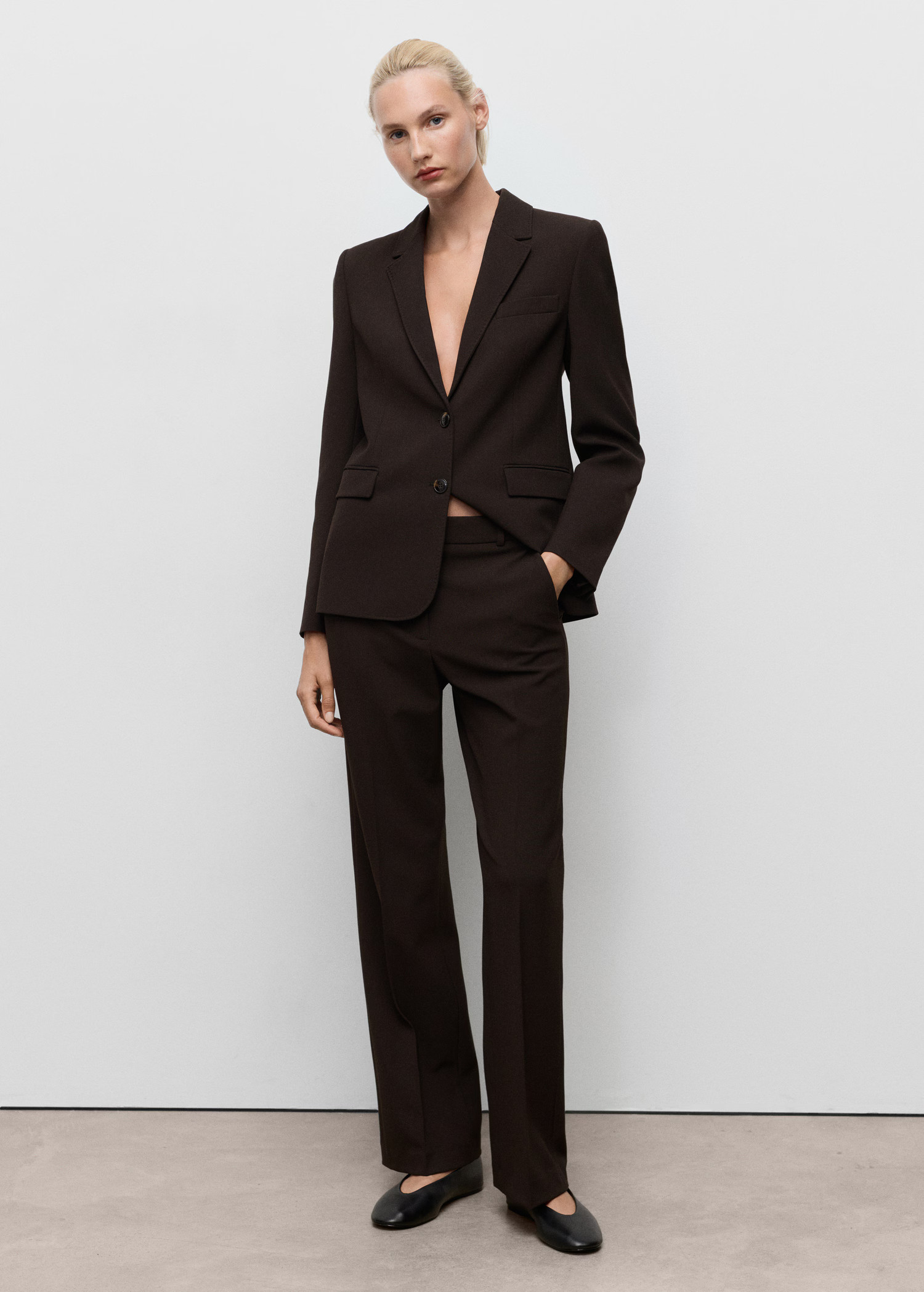 Pinstripe suit trousers - Women | MANGO United Kingdom | MANGO (UK)