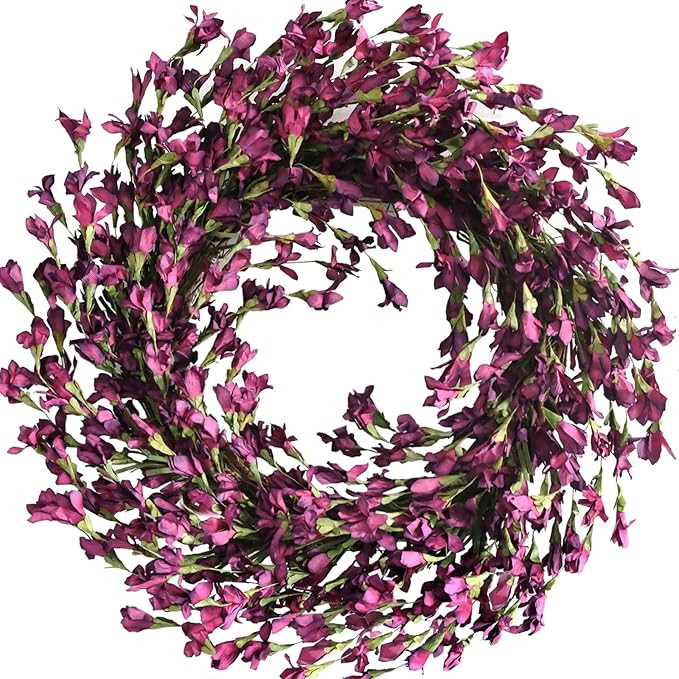 Bibelot Spring Wreath for Front Door, Artificial Forsythia Flower Wreath, Farmhouse Festival Wall... | Amazon (US)