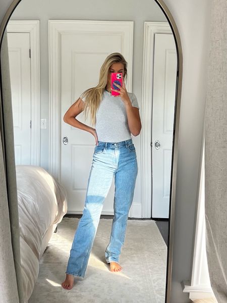 The 90s high rise straight jeans from Abercrombie are my absolute favorite! Grab them on sale now! 

#LTKstyletip #LTKsalealert