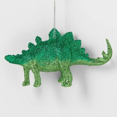Glitter Dinosaur Christmas Tree Ornament Green - Wondershop™ | Target