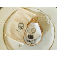 Oyster Shell Personalized Ring Dish | Etsy (US)