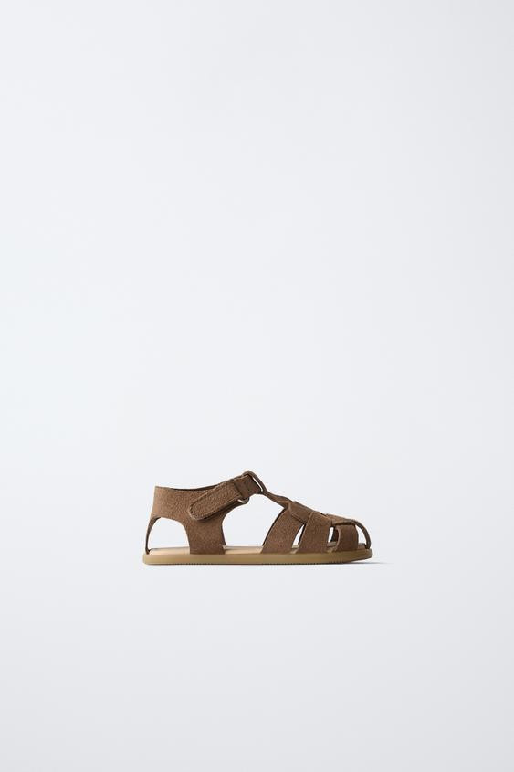 BAREFOOT LEATHER FISHERMAN SANDALS | Zara US