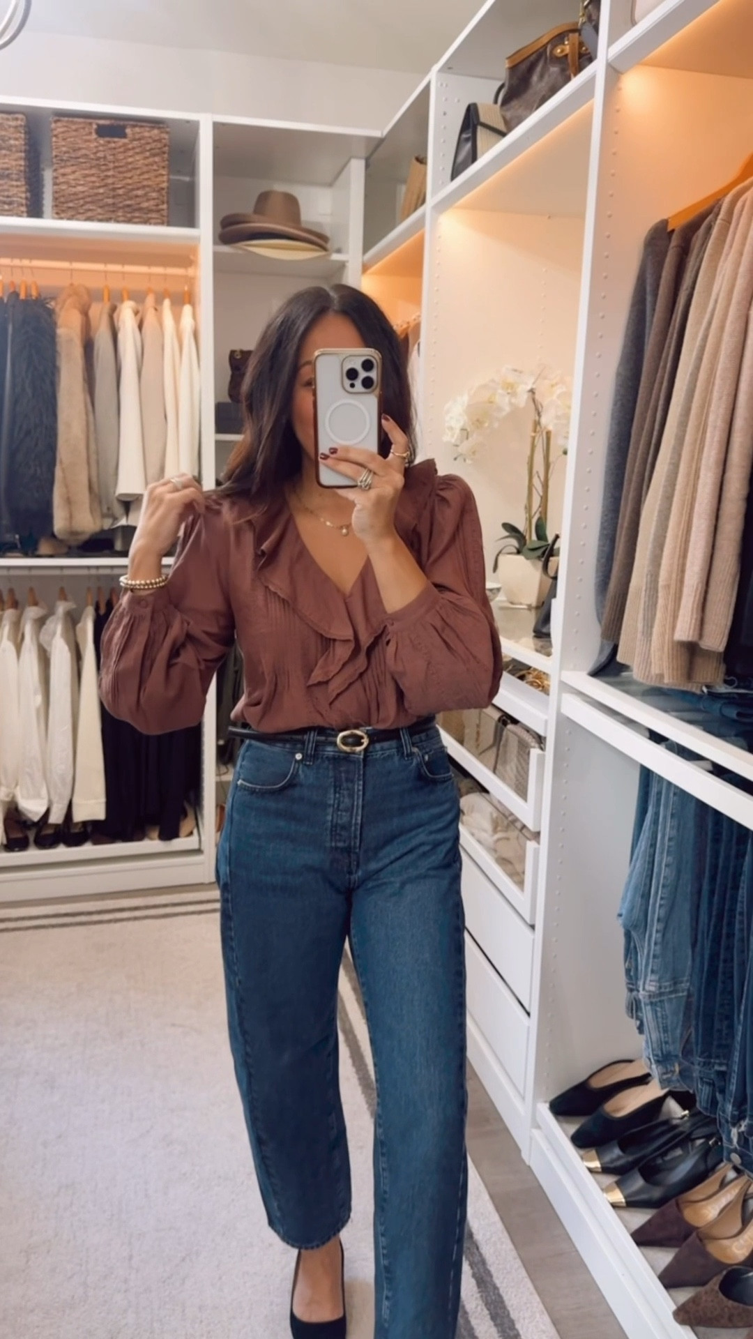 Blouse and denim 40% off- both fit TTS 

#LTKSaleAlert #LTKootd