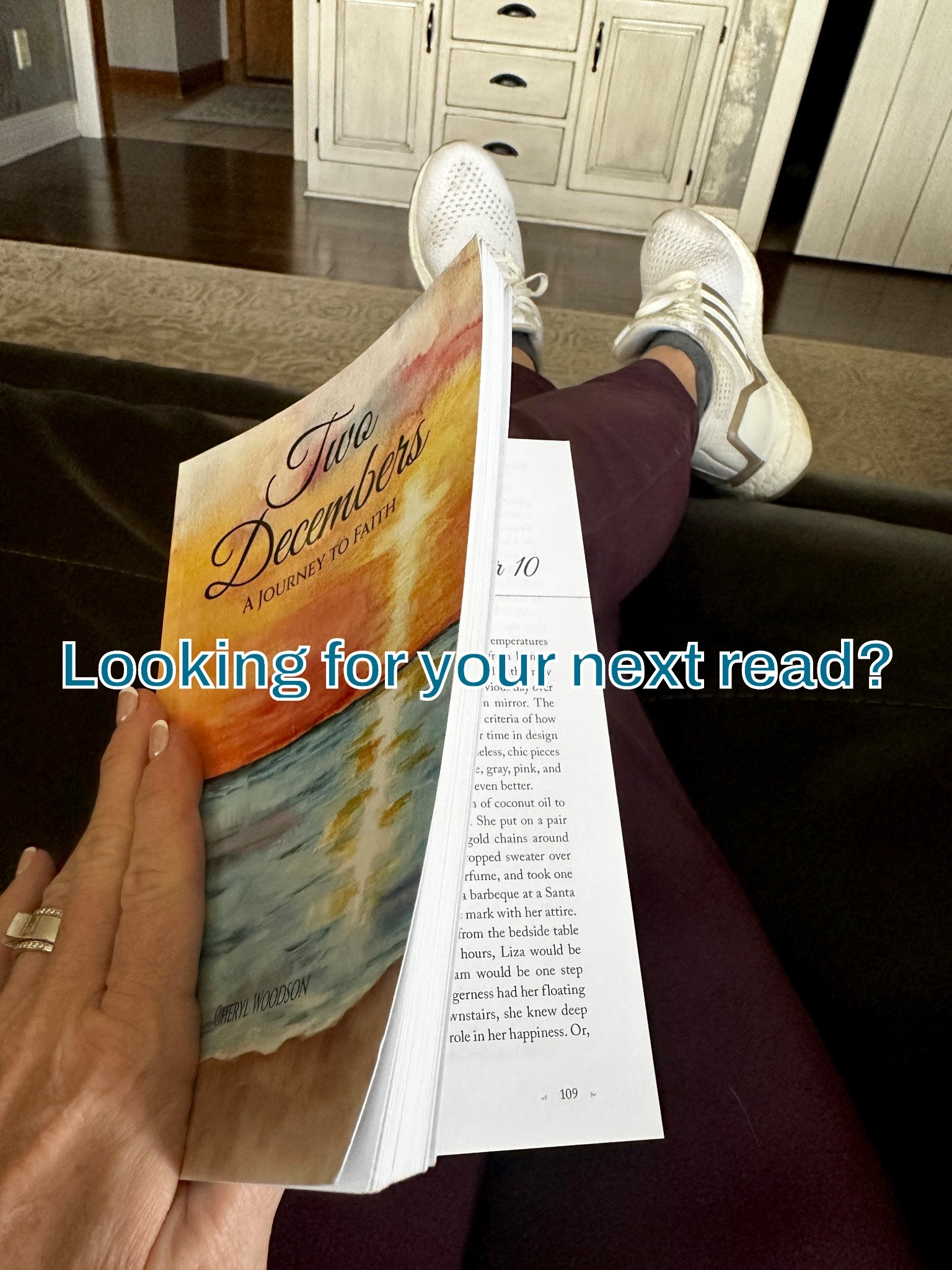 There’s something special about a book you don’t want to put down once you open it 🤍

I’ve been spending quiet moments with Two Decembers: A Journey to Faith, written by my dear friend Cheryl Woodson, and it has been such a meaningful read.

This story follows a woman navigating life after a near-fatal December accident — piecing together love, memory, and faith along the way. It’s reflective, heartfelt, and the kind of book that meets you right where you are.

If you’re looking for your next must read, this one deserves a spot on your list.
📖 Linked here to grab your copy.


#LTKselfcare #LTKdayinmylife #LTKstorytime