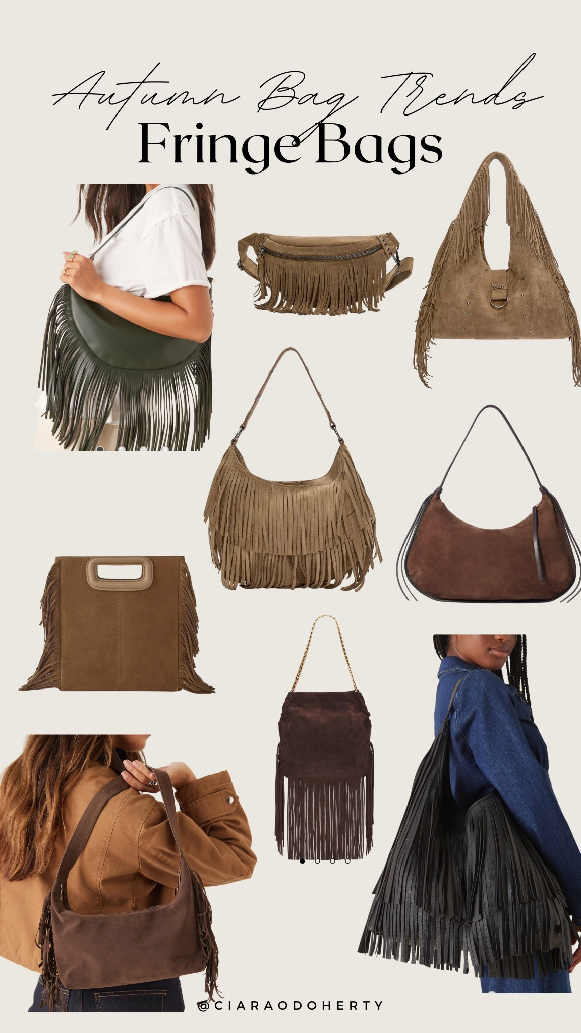 2025 Autumn Bag Trends: Fringe Bags
Suede bags, leather bags, fringe bags 
#LTKautumn #LTKFashionMonth #LTKireland