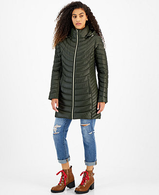 Michael Kors Women's Hooded Packable Puffer Coat, Created for Macy's & Reviews - Coats & Jackets ... | Macys (US)