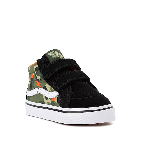 Vans Sk8-Mid Reissue V Skate Shoe - Baby / Toddler - Geo Camo / Black | Journeys