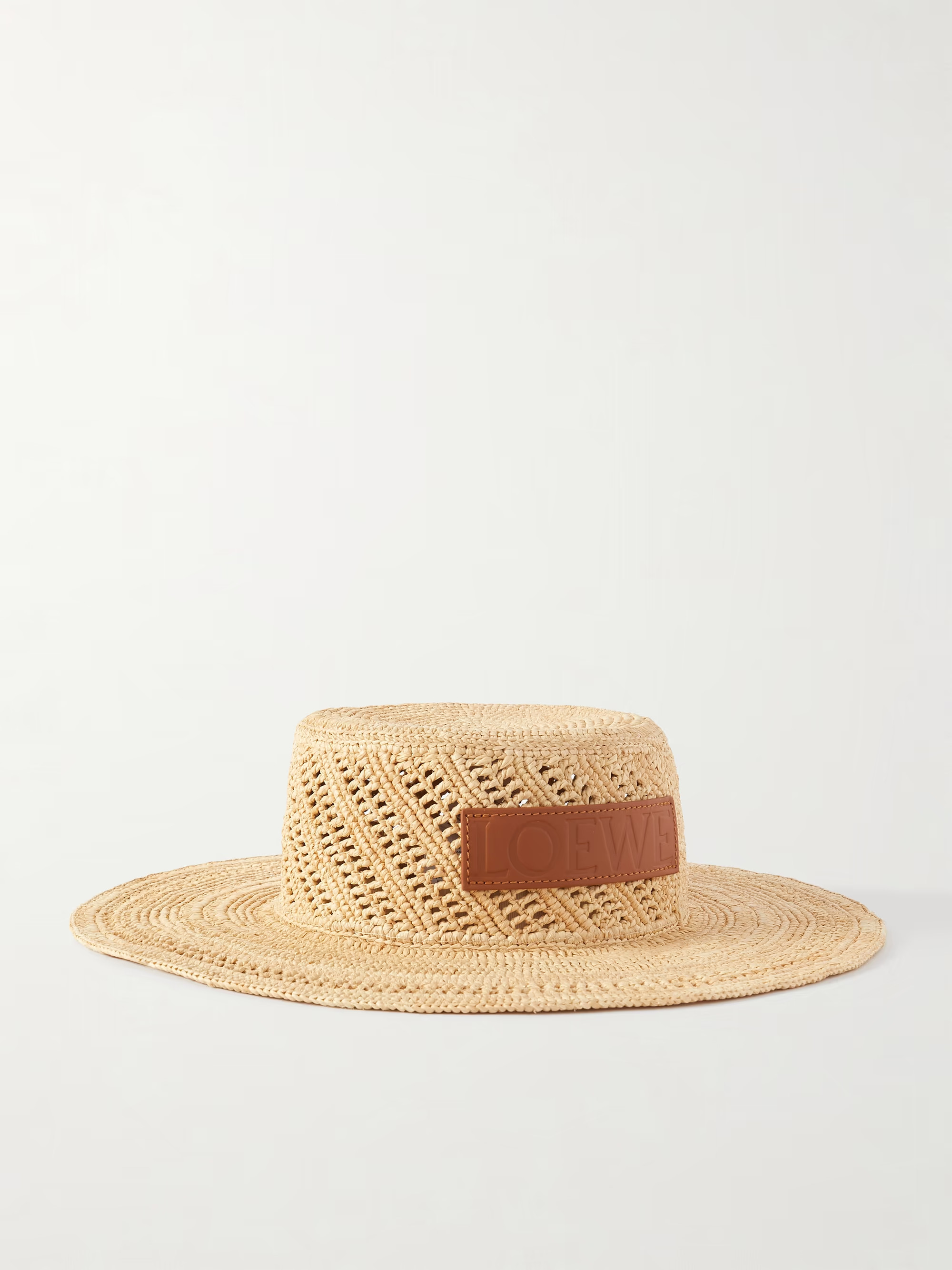 + Paula's Ibiza Ajoure appliquéd raffia hat | NET-A-PORTER (UK & EU)