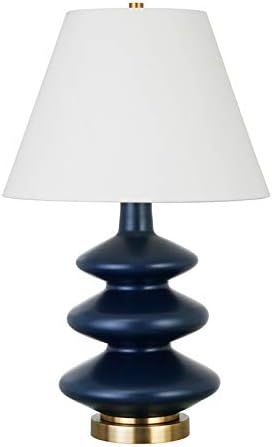 Henn&Hart Matte Blue Triple Gourd Glass Table Lamp - - Amazon.com | Amazon (US)