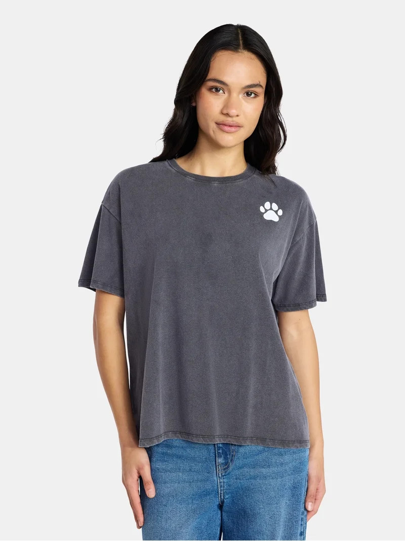 Mother’s Day Women’s Stay At Home Cotton Graphic Tee from Way to Celebrate, Sizes S-XXXL | Walmart (US)