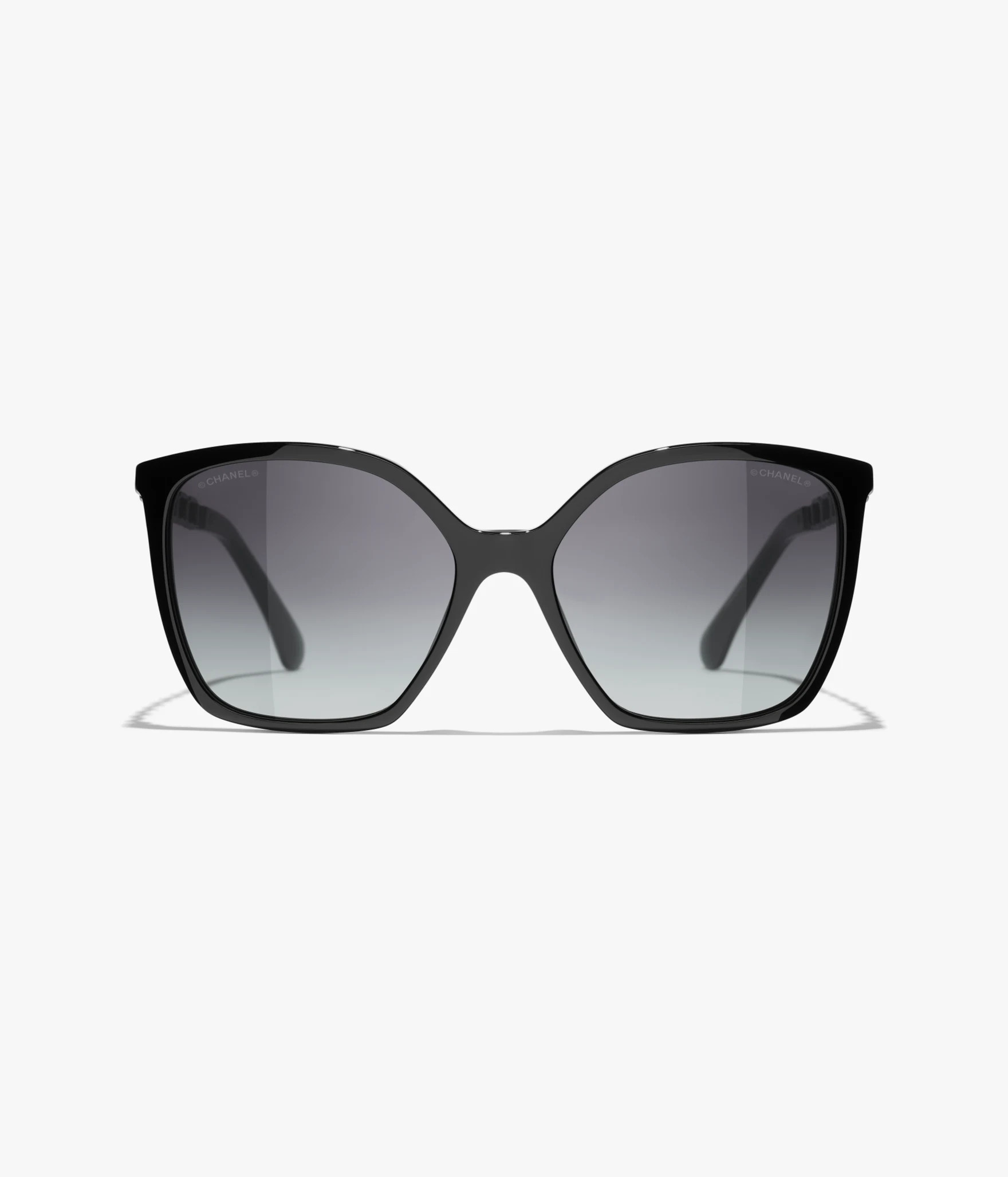 CHANEL Sunglasses: Square Sunglasses, acetate & calfskin — Fashion | CHANEL | Chanel, Inc. (US)
