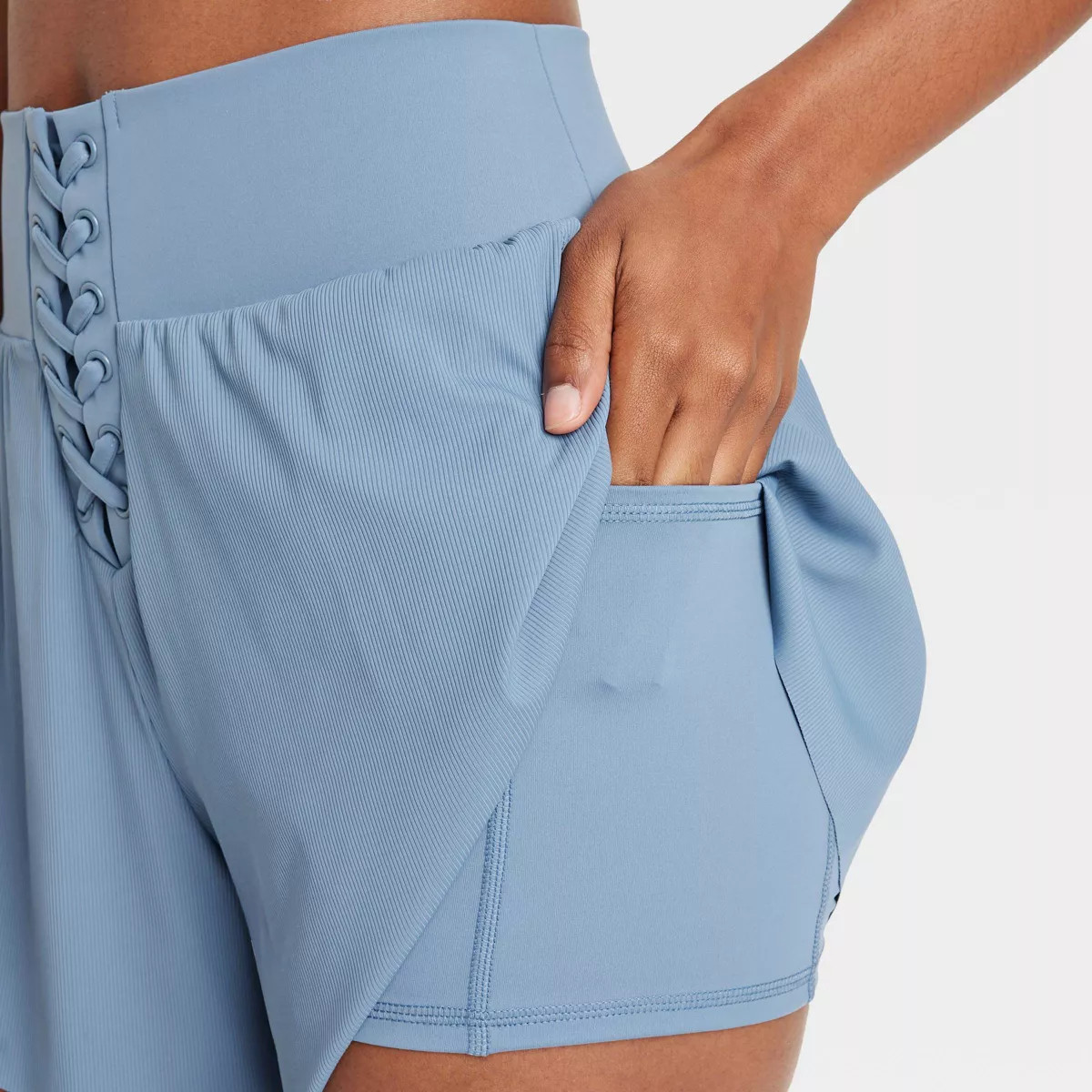 Women's High-Rise Lace-Up Detail Shorts - JoyLab™ | Target