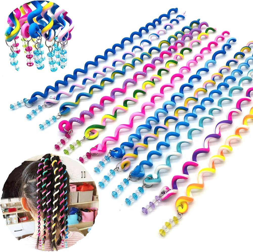 12 Colors Girls Hair Braid Clips, Hair Styling Twister Barrette, Spiral Spin Hair Tool Accessorie... | Amazon (US)