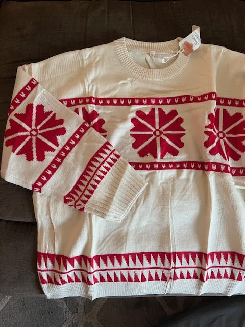 Simplee Womens Christmas Ugly Sweater Long Sleeve Holiday Soft Knit Cute Lightweight Warm Crewnec... | Amazon (US)