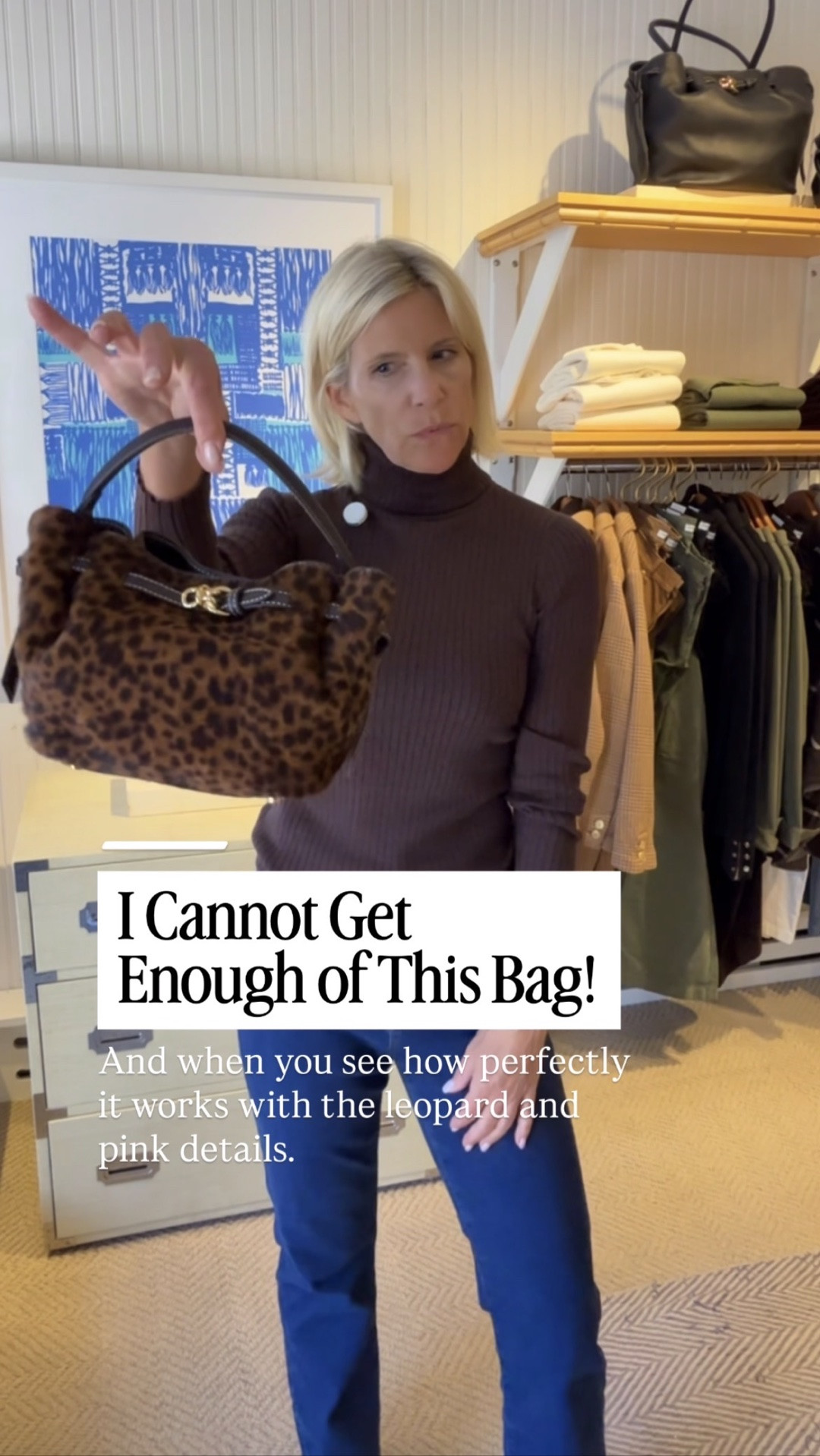 Okay, I’m slightly obsessed with this bag! The leopard with the pink trim picks up the pink details on the shoes so beautifully—it feels coordinated without being too matchy-matchy. I cannot wait to wear this combination!

👩‍💻 LTK PRO TIPS
❤️ Heart = Support my posts ;-)
🔖 Save = Get sale & restock alerts for the things you love!
📋 Lists = Keep favorites organized (List ideas: Christmas, Birthdays, and Vacations!)
📲 Share = Send lists and products to a friend (or your daughters like me).
💬 Comment = Ask me anything, and I’ll answer. ;-)

#LTKootd #LTKSeasonal #LTKOver40