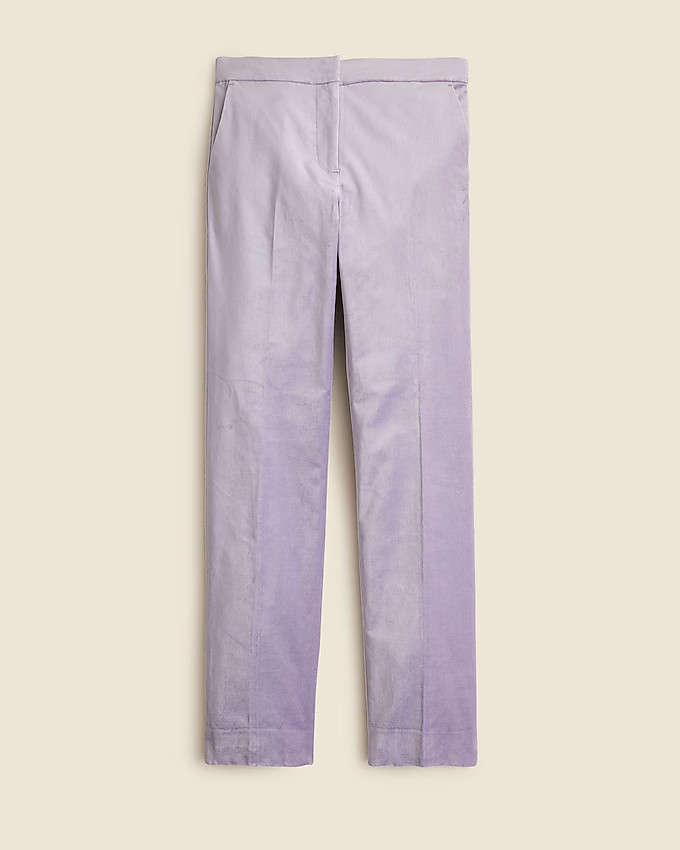 Kate slim-fit pant in velvet | J. Crew US