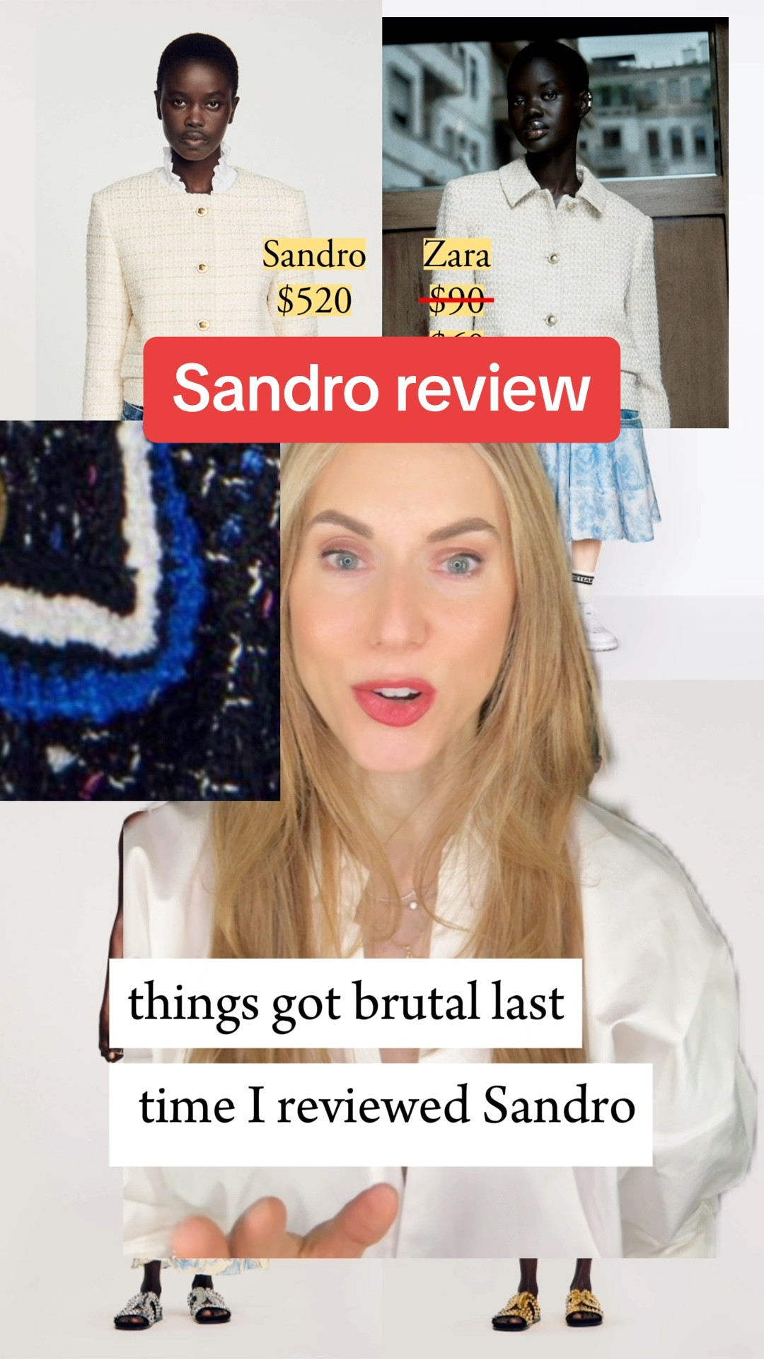 Have you shopped at Sandro lately? Are you looking for a dress for this spring/summer wedding season?

Sandro offers a lot of options for spring. They have their candy colors and crystals, yes, and also seem to take a Zimmermann-but-more-affordable direction. 

When compared to actual Zimmermann, these Sandro pieces are less complex in construction and made in less luxurious fabrics, sometimes dramatically so – note the 100% polyester dress.

(I mispronounced “jouy” in Dior Toile de Jouy 🙊)

#LTKVideo #LTKparties #LTKSeasonal