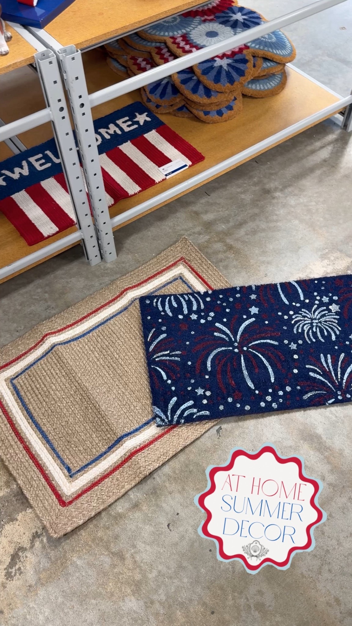 At home stores, red white and blue decor, patriotic decor, Memorial Day decor, Fourth of July decor, porch decor, summer porch, Fourth of July porch, celebrate 250, America 250, USA 250 

At Home has the cutest red white and blue decor for summer to celebrate America’s 250th Anniversary!🇺🇸 they have so many cute door mats!😍 




#LTKHome #LTKSeasonal