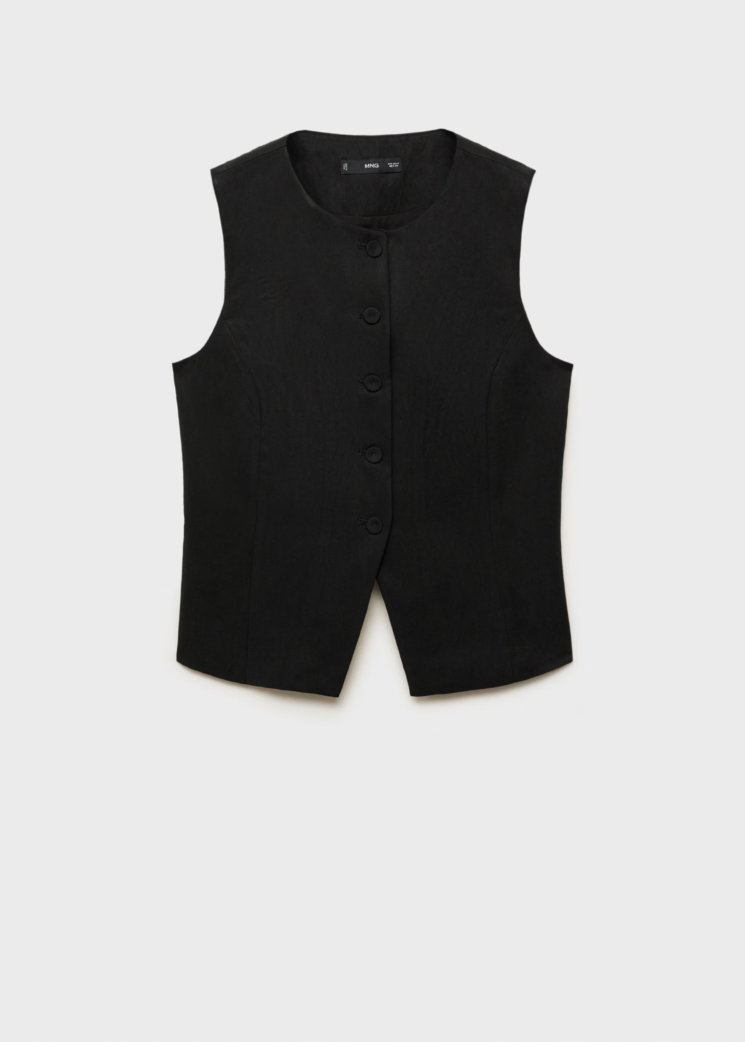 Straight lyocell suit waistcoat - Women | MANGO United Kingdom | MANGO (UK)
