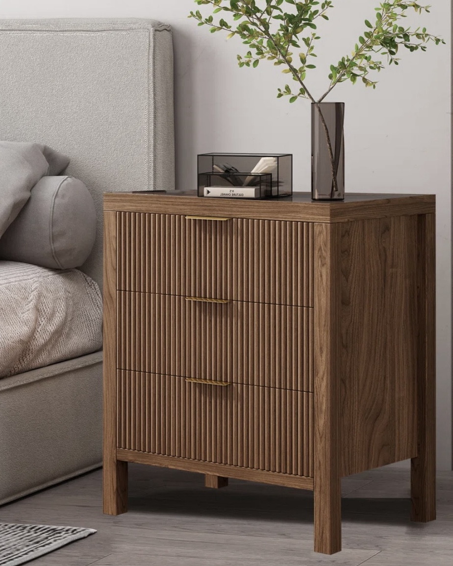 3 Drawer Nightstand 

This 3 drawer nightstand is timeline with the fluted look and has
Plenty of storage  

#LTKSaleAlert #LTKHome #LTKFamily