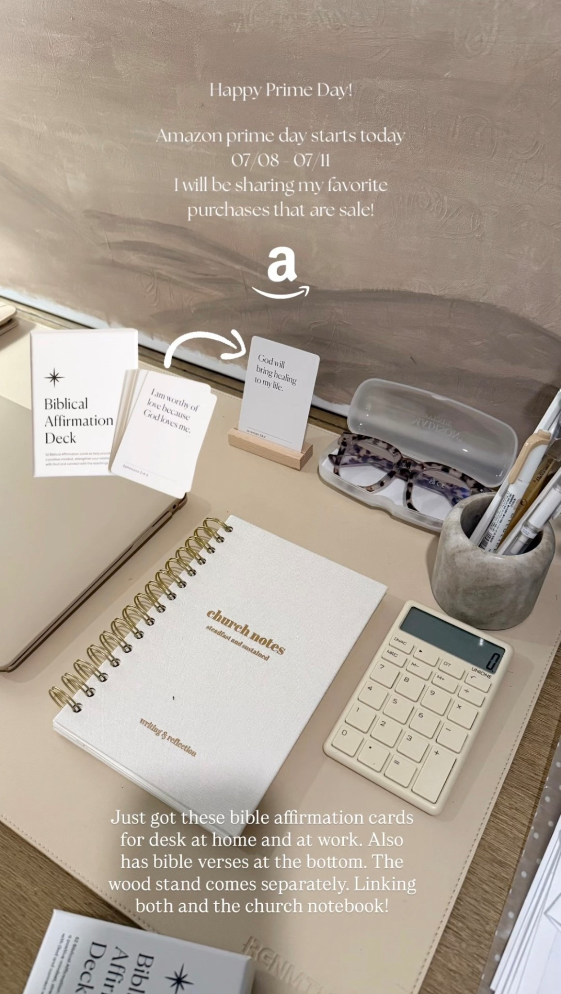 Amazon prime day is here! My recent order of these bible affirmation cards and church notebook is on sale! 

#LTKSaleAlert #LTKHome #LTKFamily