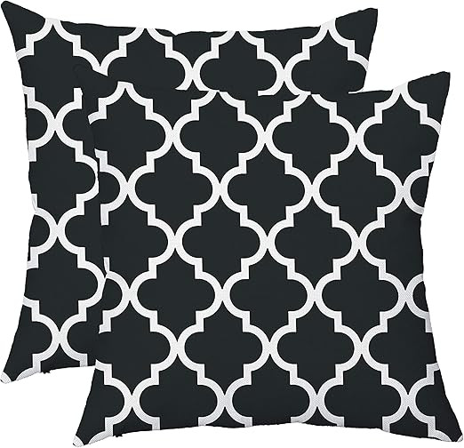 TAOSON Pack of 2 Soft Canvas Throw Cushion Cover Pillow Covers Cases for Couch Sofa Home Decor Mo... | Amazon (US)