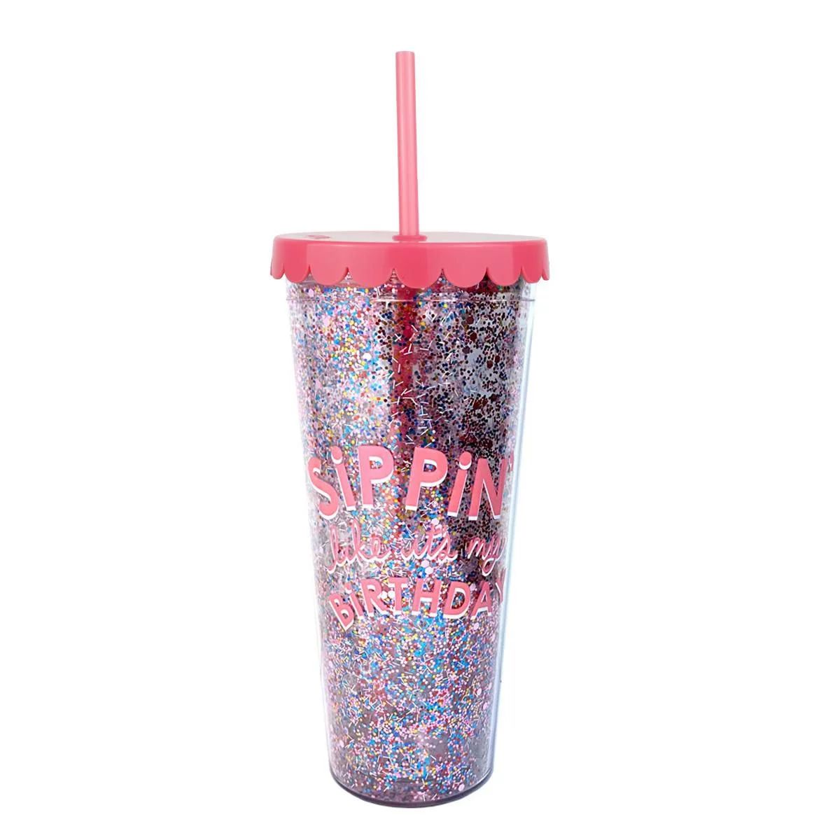 Packed Party 'Sippin' Like It's My Birthday' Tumbler 22OZ, Multi-color confetti | Walmart (CA)