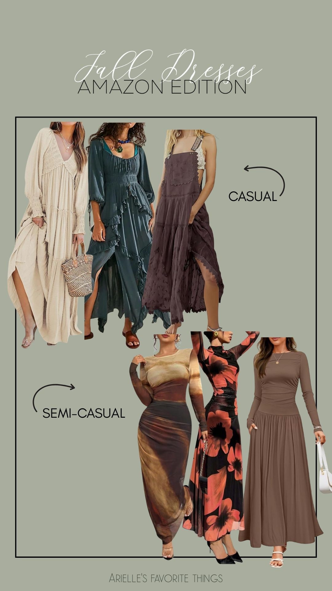 Looking for a casual or semi-casual, more-on-the-dressy side maxi dress for fall? Amazon has everything you need. These trendy dresses are my 6 favorites for an autumn day outing or date night. 

#LTKStyleTip #LTKSeasonal #LTKFindsUnder100
