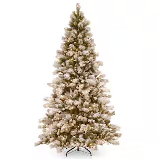 7.5ft. Pre-Lit Snowy Westwood Pine Artificial Christmas Tree, Clear Lights | Michaels Stores