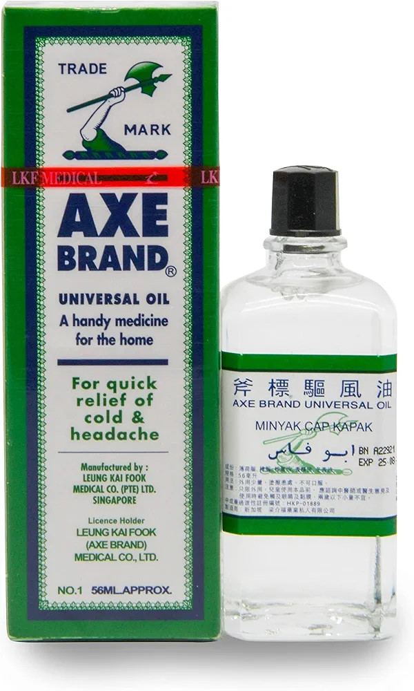Axe Brand Medicated Oil (Muscle, Joint, and Backache Pain Relief) (1.89 fl oz) (1 Bottle) (Solsti... | Amazon (US)