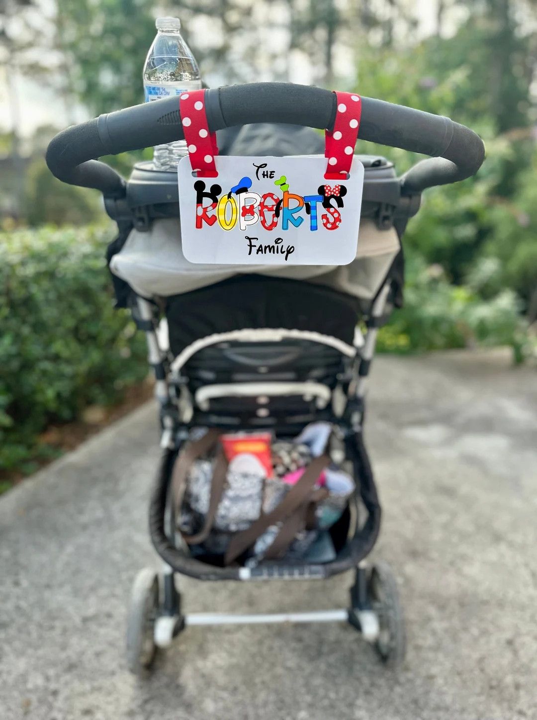 Personalized Family Name Stroller Tag, Amusement Theme Park Sign for Strollers, Inspired Princess... | Etsy (US)