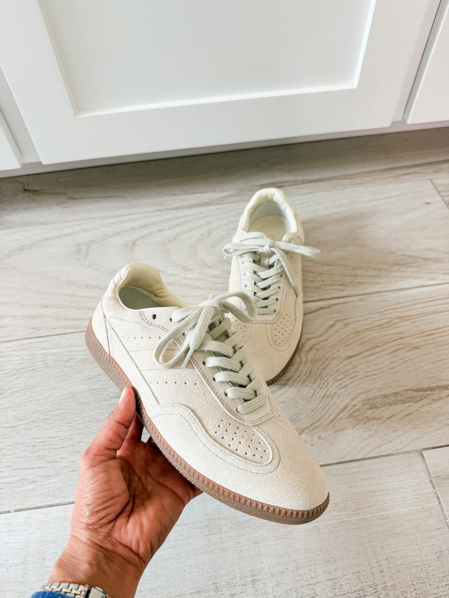 I’m 5’2” 118#ish for reference 
Sneakers fit tts. Really comfy and will go with dresses, trousers, jeans, skirts. 
Check out my other fall fav from Quince.
@Quince 
#QuincePartner

#LTKmomlife #LTKOver40