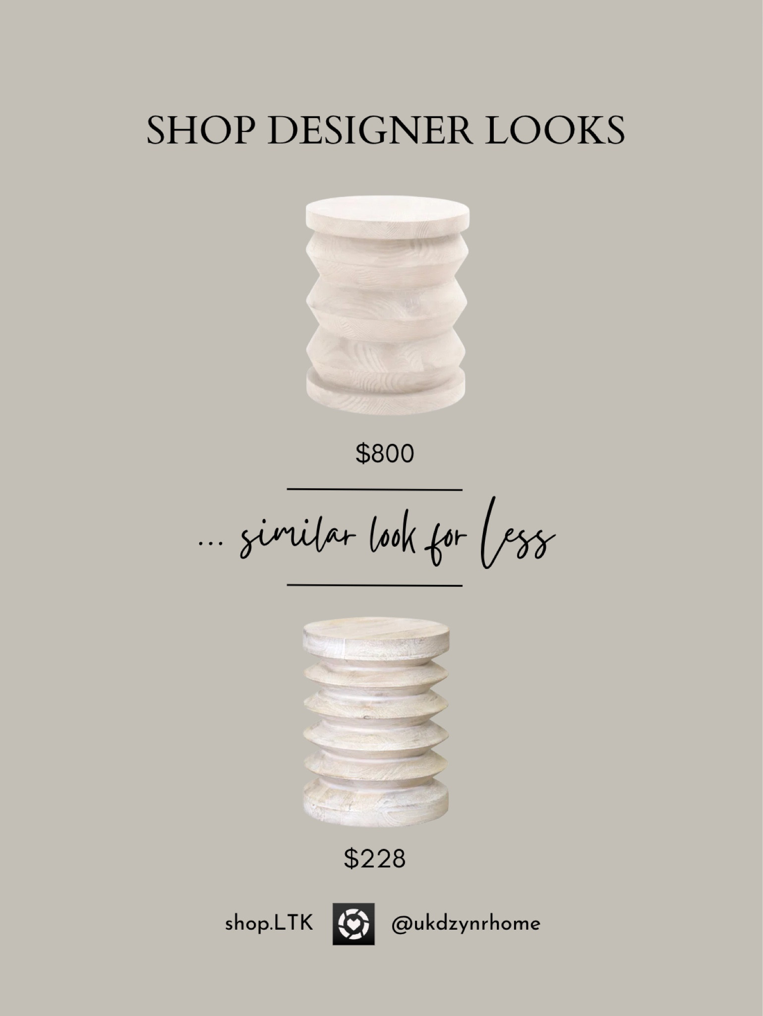 Designer Looks similar looks for less | Accent Table | Side Table | Occasional Tables

#LTKhome #LTKFind