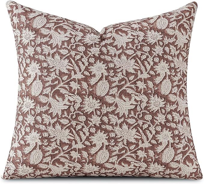 Floral Throw Pillow Covers 18x18 Couch Pillows for Living Room Decorative Accent Pillow Covers Bl... | Amazon (US)